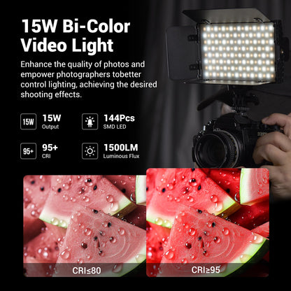 PT - 15B II Bi - Color LED Video Light - tolifo led light