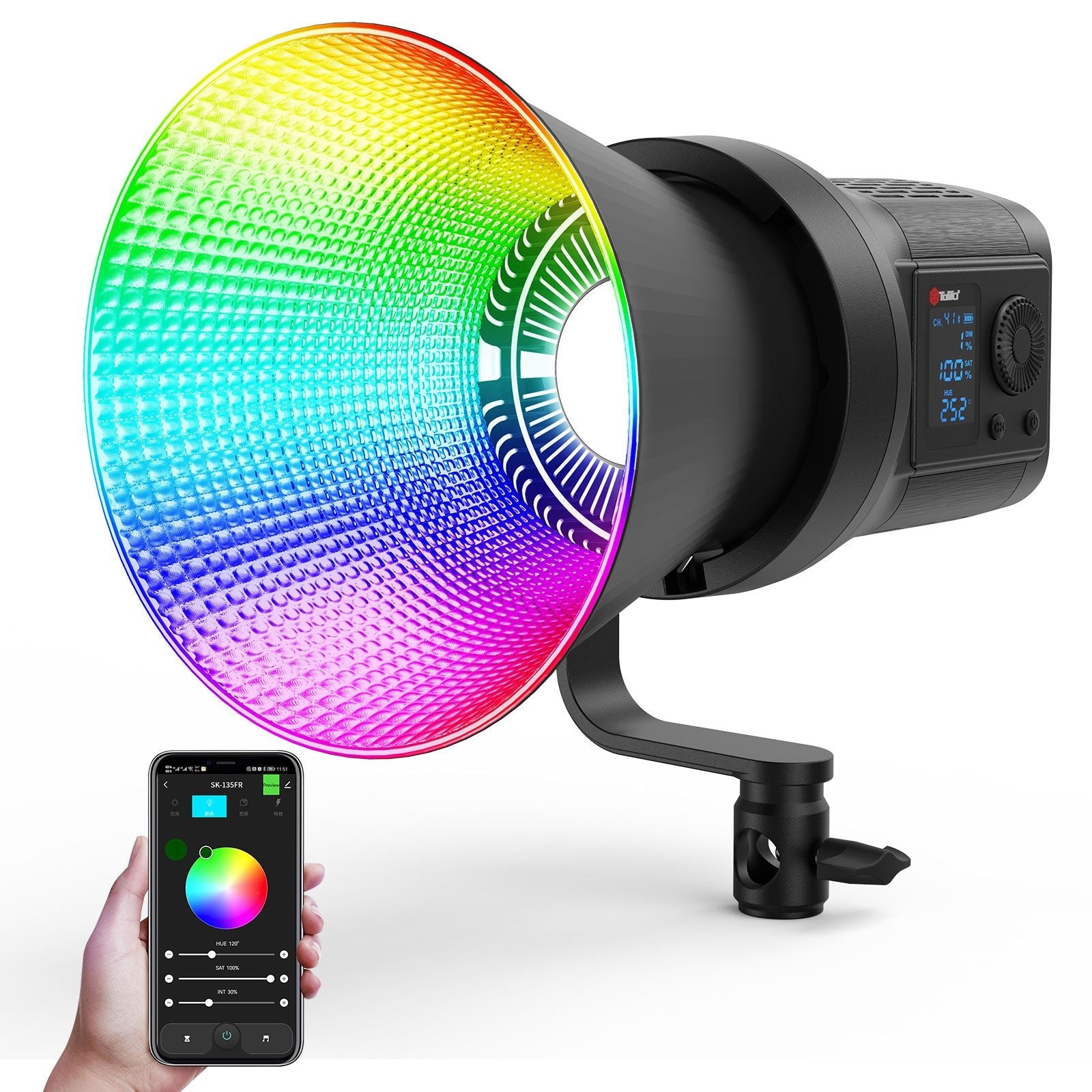 SK - 135FR RGB LED Video Light - tolifo led light