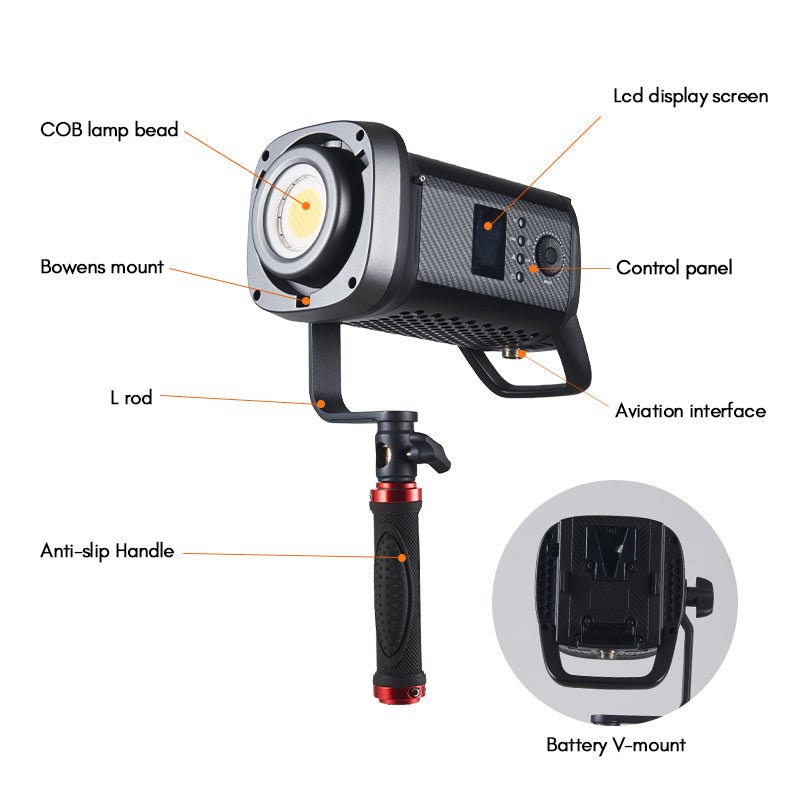 SK - 200D RGB COB Video Light - tolifo led light